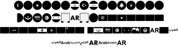 font arabic flags font插图2 font arabic flags font插图2