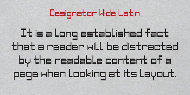 Designator Font Family插图2