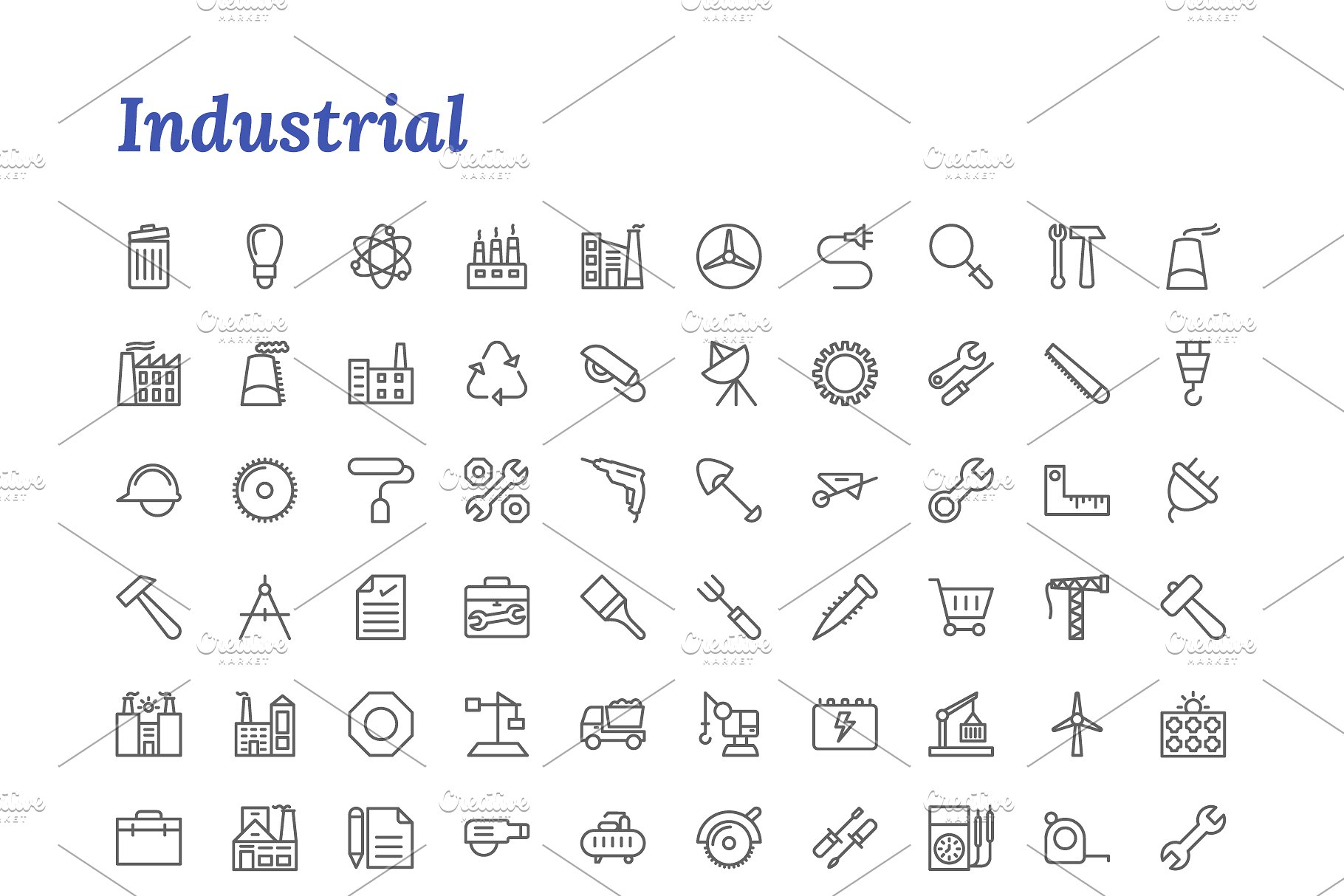 7671枚线条图标合集 7671 Line Icons插图(10)