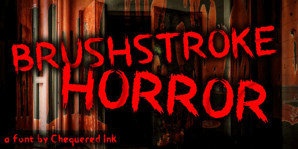 Brushstroke Horror font插图 Brushstroke Horror font插图