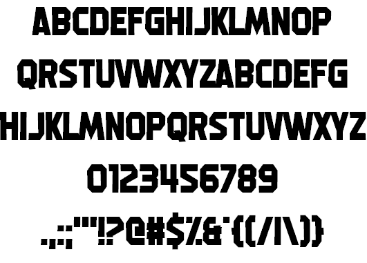 Machine Gunk font插图1