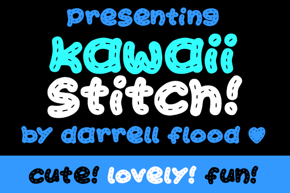 Kawaii Stitch font插图2