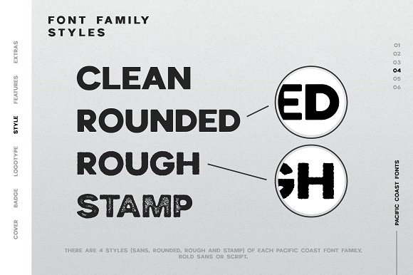 PACIFIC COAST Font + Extras插图4