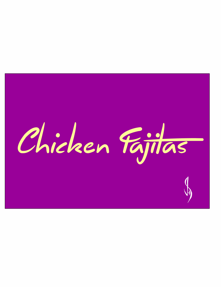 Chicken Fajitas font插图
