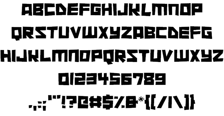 Cutout City font插图1 Cutout City font插图1