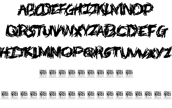 Deathtrap DEMO font插图3