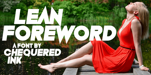 Lean Foreword font插图