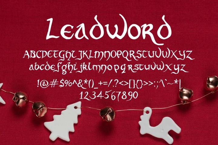 Leadword Font插图3