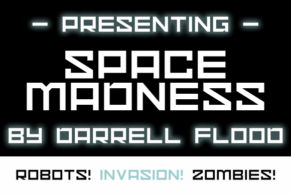 Space Madness font插图 Space Madness font插图
