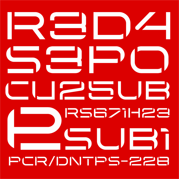 Arkitech Stencil font插图1