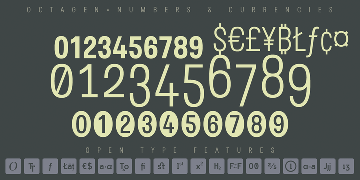 Octagen Condensed Font Family插图2