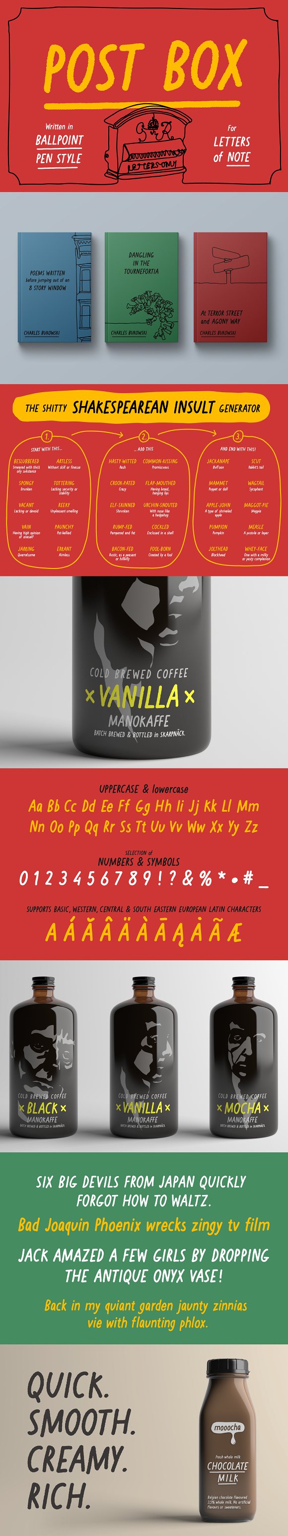 Post Box – Ballpoint Sans Font插图