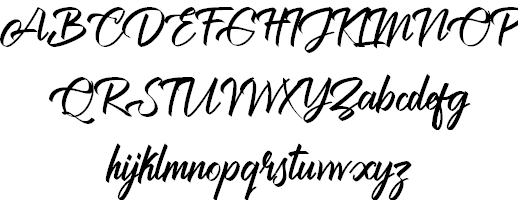 Brilliantte Presonal Use Only font插图1