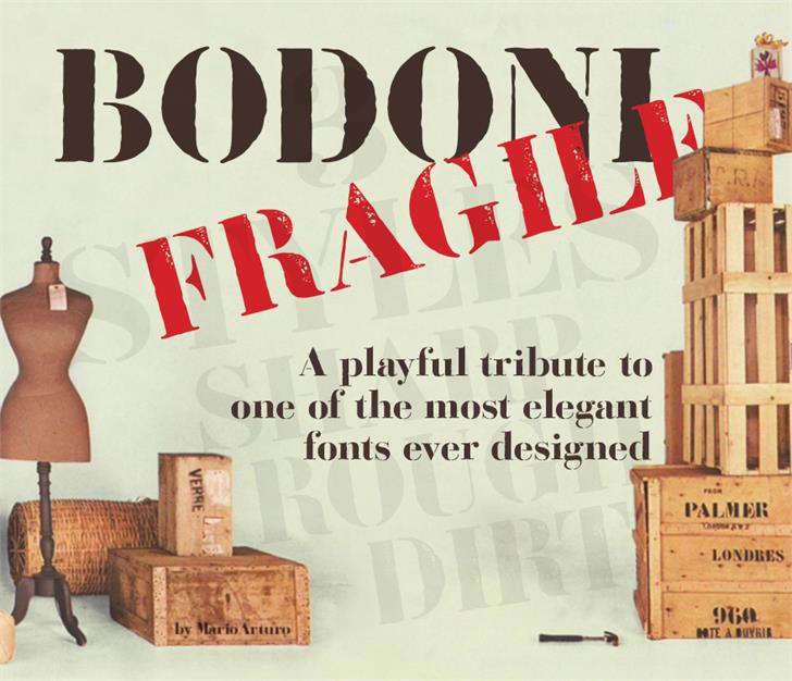 Bodoni Fragile font插图3