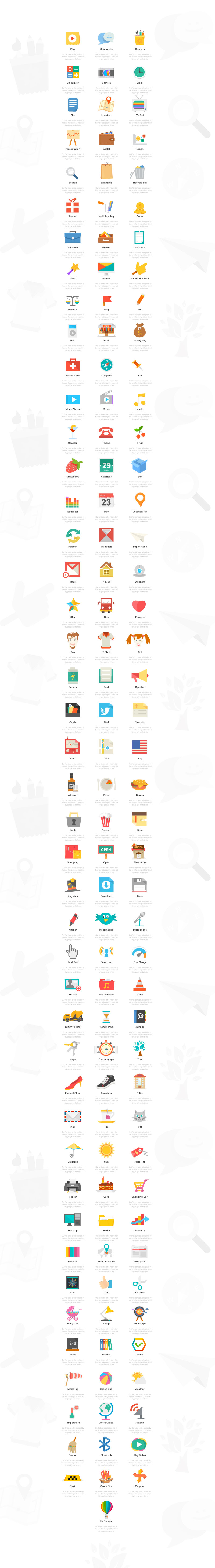［资源］一套完美的扁平化图标下载［PSD、矢量、1000个］