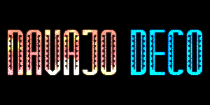 Navajo Deco font插图