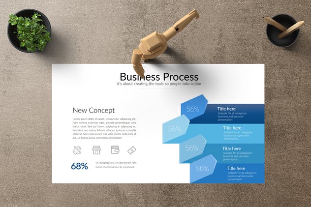 创新创业项目投融资计划PPT幻灯片模板 OSAKA Powerpoint Template插图(2)