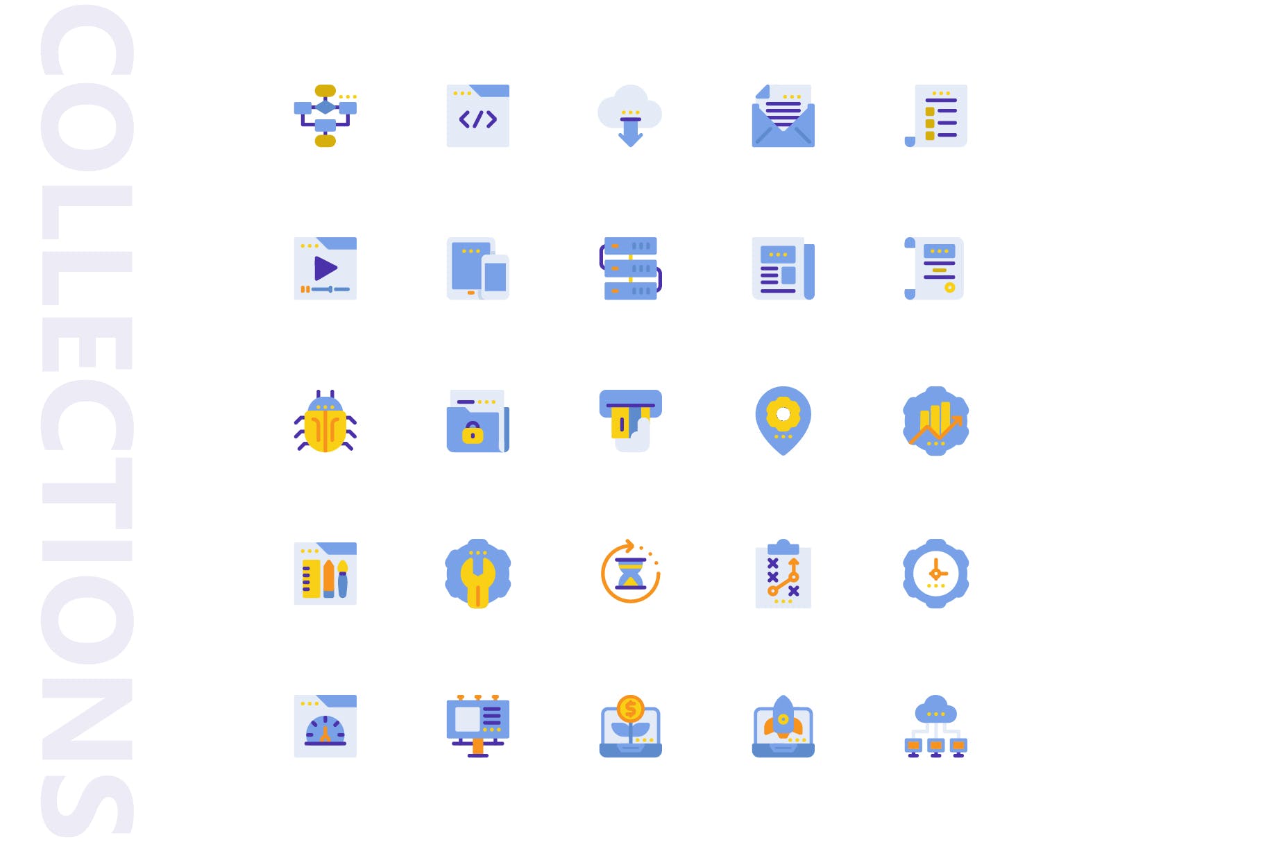 25枚SEO搜索引擎优化营销扁平化矢量素材库精选图标v1 SEO Marketing Flat Icons插图(3)