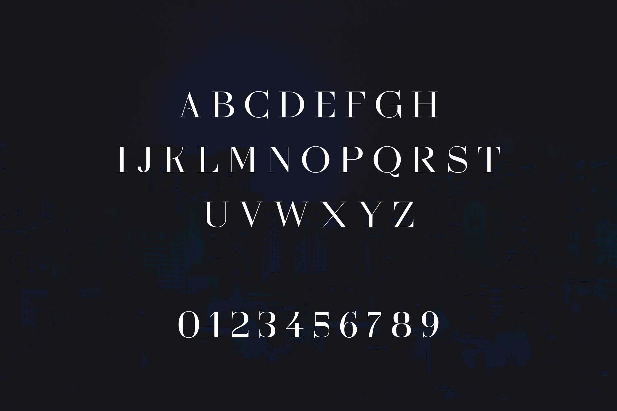 豪华典雅全大写英文衬线字体 Shamery Font插图(2)