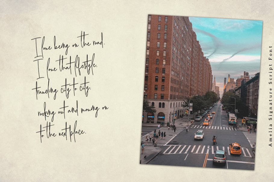 Amelia Signature Font插图2
