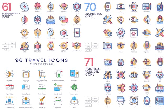 2500+枚32个分类综合图标合集 The Client Bundle 2,500+ Icons插图(7)