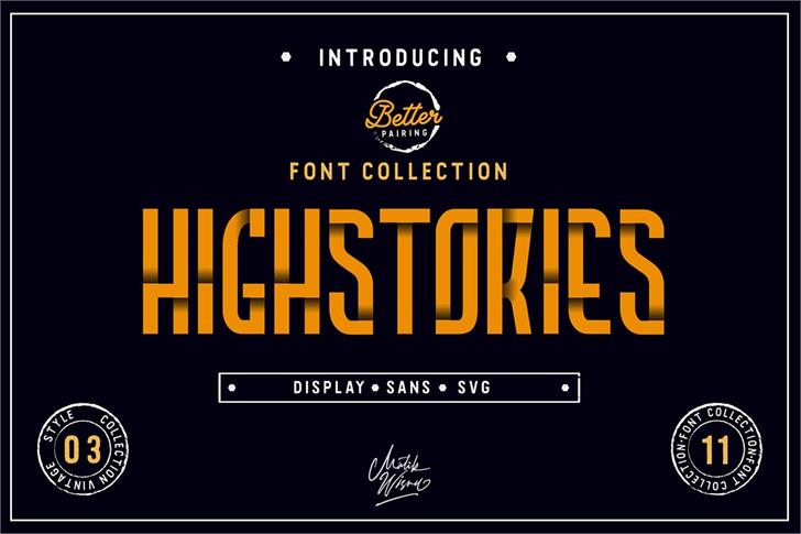 Highstories 2 font插图1 Highstories 2 font插图1
