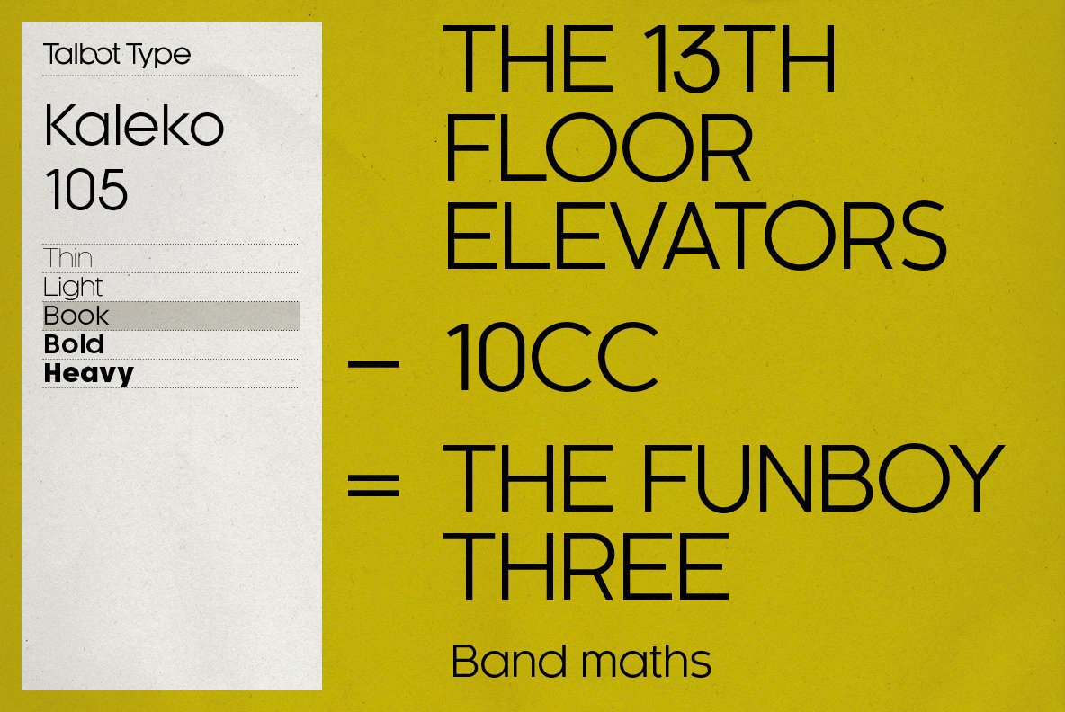 Kaleko 105 Font Family插图2