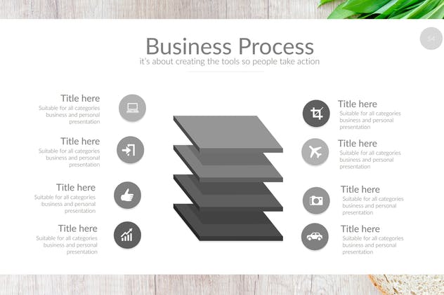 黑白设计风格项目规划PPT幻灯片模板 Black White Project Vol. 3 Powerpoint插图(5)