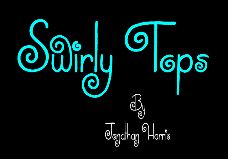 Swirly Tops font插图 Swirly Tops font插图