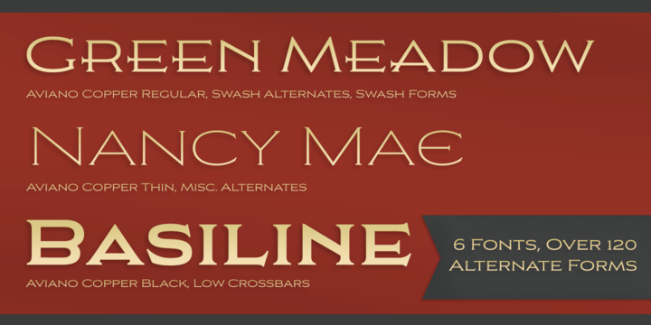 Aviano Copper Font Family插图6