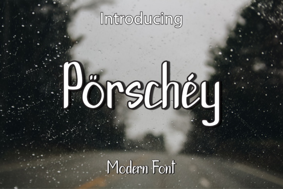 Porschey Font插图