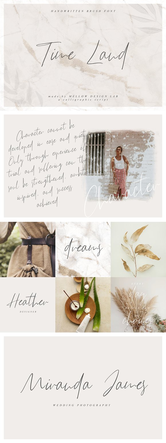 Time Land Font插图