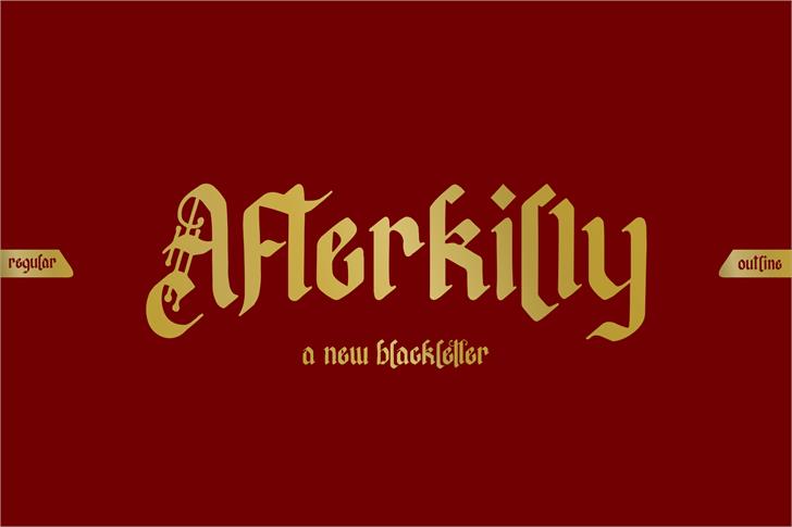 Afterkilly font插图 Afterkilly font插图