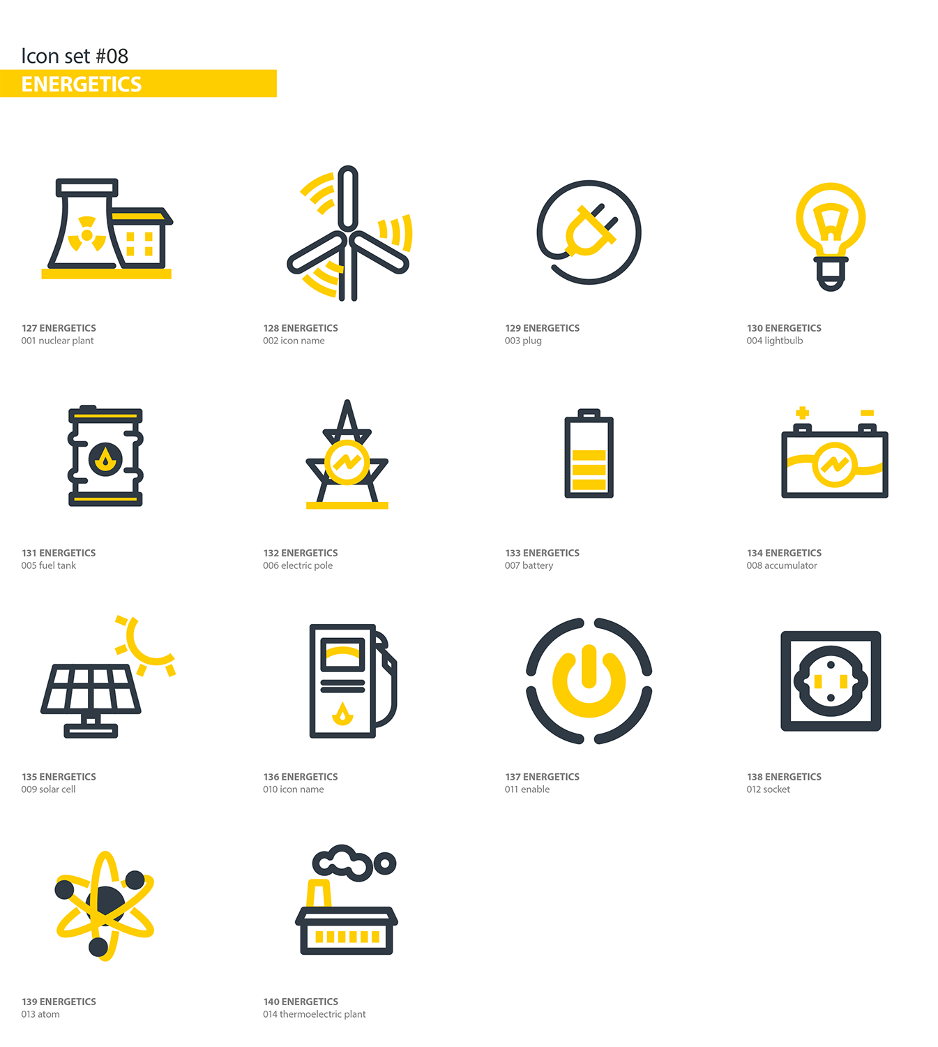 300+多行业分类扁平设计风格矢量图标素材 300+ Flat Icons Package插图(7)