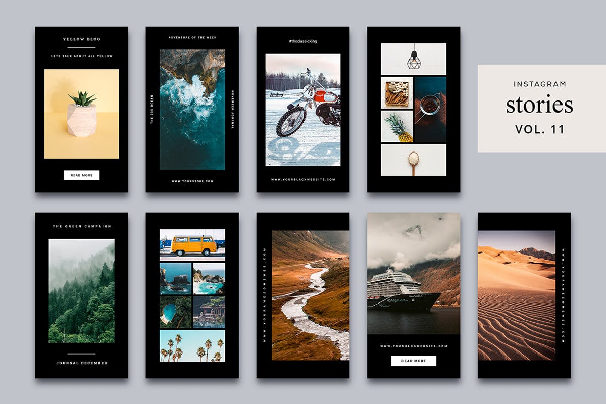 时尚旅行生活Instagram社交品牌故事模板素材库精选V11 Instagram Stories Vol. 11插图