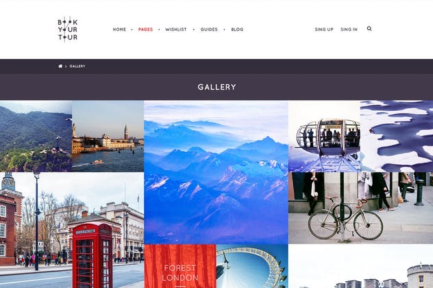 旅游代理公司旅游服务网站PSD模板素材库精选 Book Your Tour – Excursion Community PSD Template插图(13)