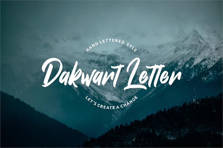 Dakwart Letter font插图 Dakwart Letter font插图