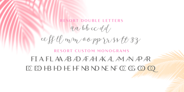 Resort Font Family插图4