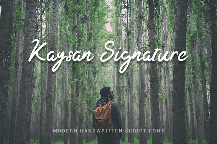 Kaysan Signature font插图 Kaysan Signature font插图