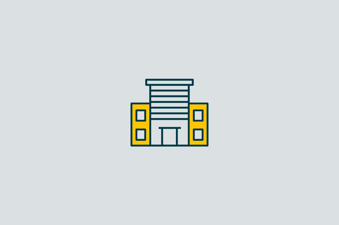 15枚汽车旅馆矢量图标素材 15 Motel Icons插图(3)