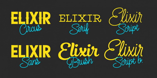 Elixir Font Family插图3