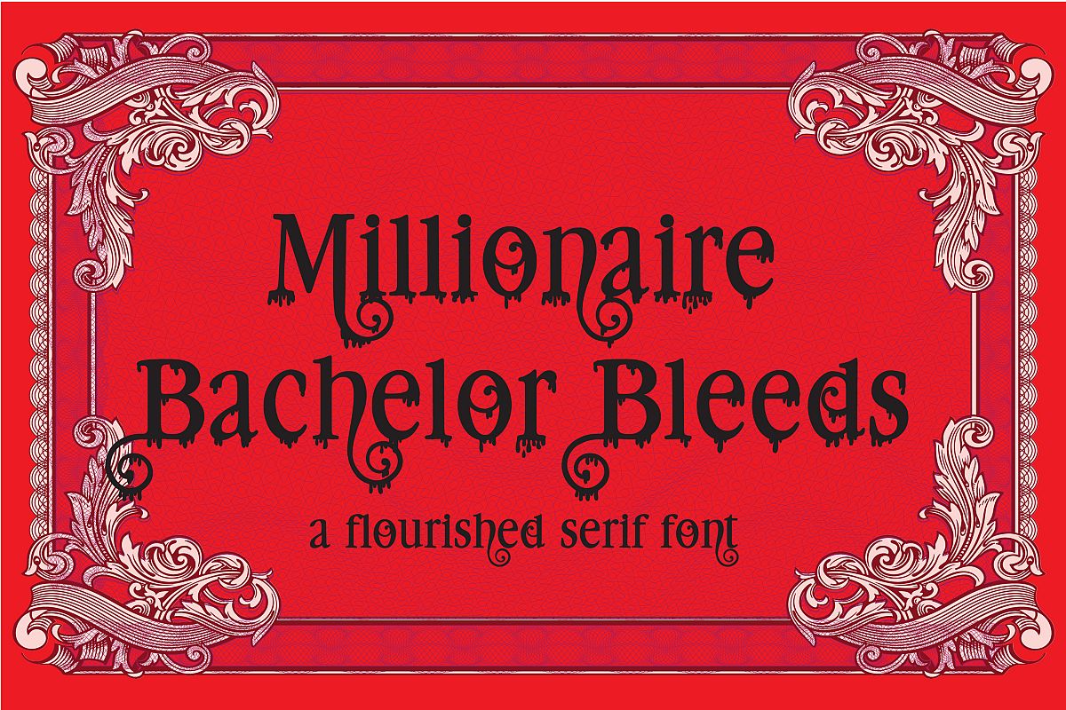PN Millionaire BleedsOther Font插图