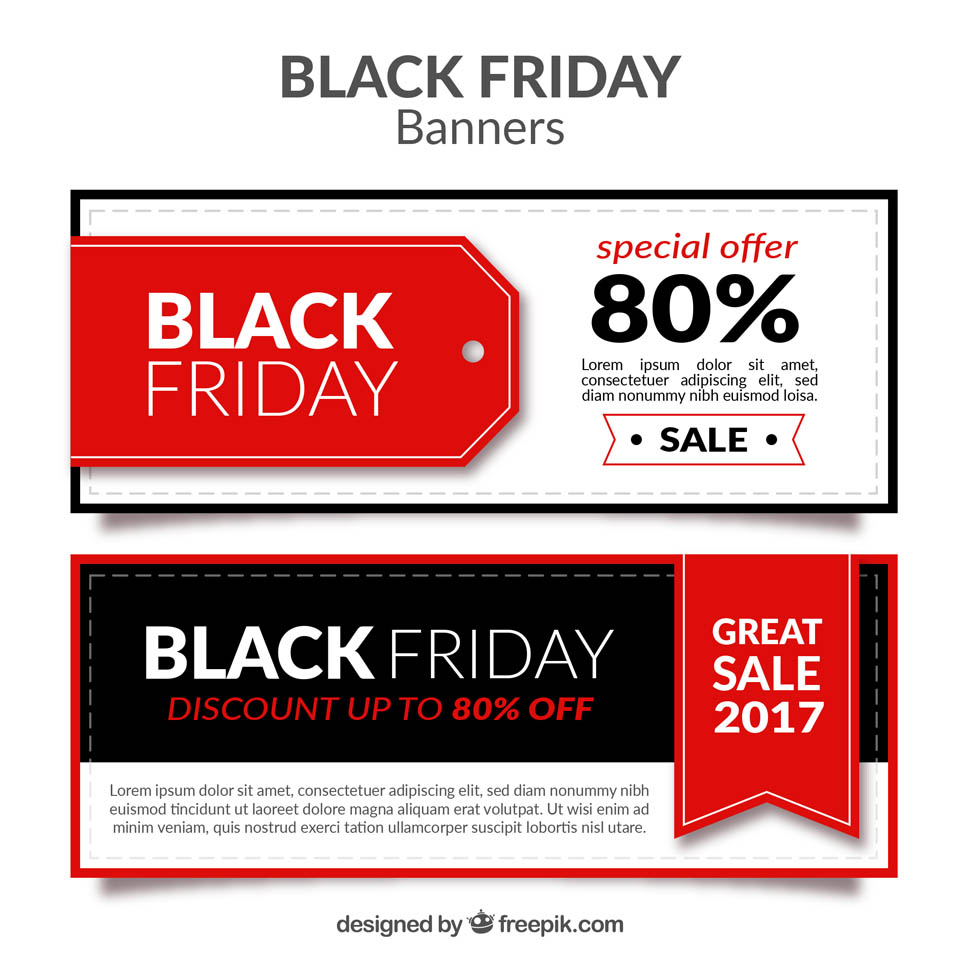 第四弹：30+黑色星期五促销广告物料素材 Black Friday Sales Graphics插图(35)