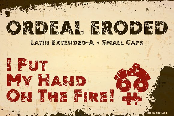 Ordeal Eroded Font插图