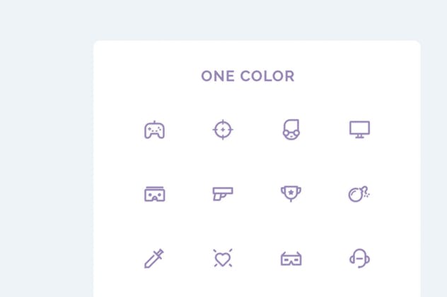 游戏主题UI设计矢量图标素材 UICON Gamers Icons插图(3)