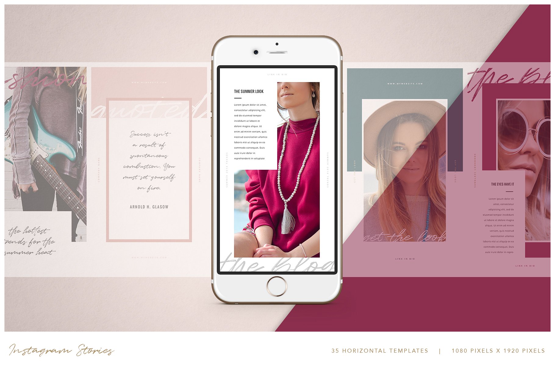 潮流时尚主题社交媒体贴图模板素材库精选素材 BROOKLYN | Social Media Pack插图(1)