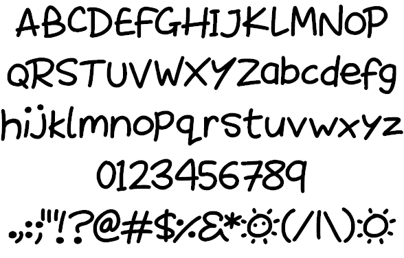 Sunshiny font插图1