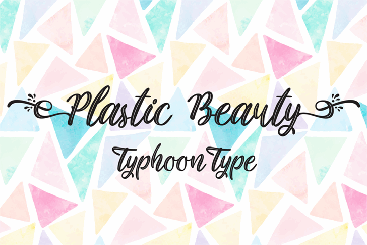 Plastic Beauty font插图 Plastic Beauty font插图