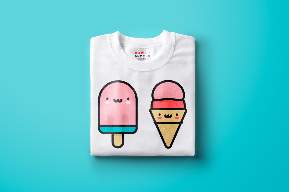 手绘可爱风夏日主题图标集 Kawaii Summer Icon Pack