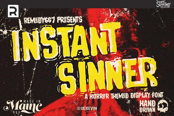 Instant Sinner Font插图